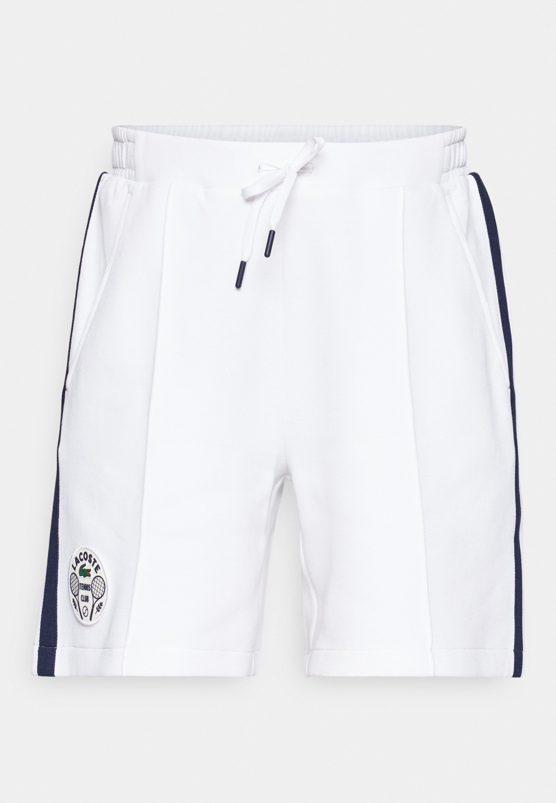 Lacoste Sport SHORT HERITAGE - Sportshorts - wit/marineblauw