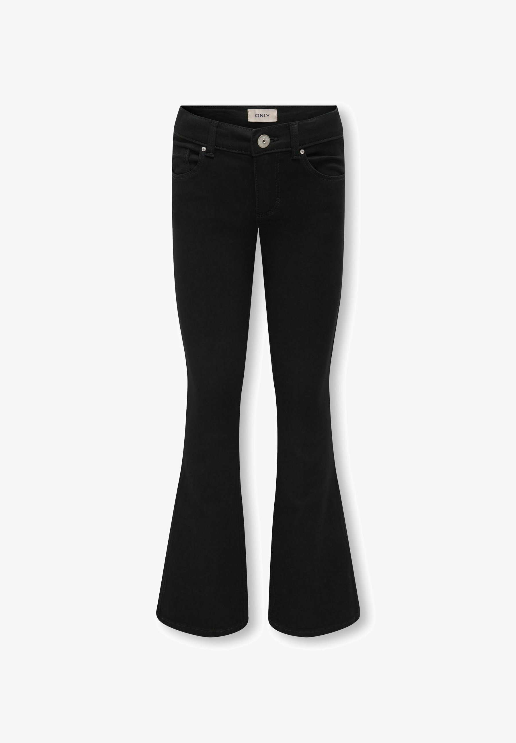 ONLY GIRLS KOGROYAL - Jeans évasés - denim noir