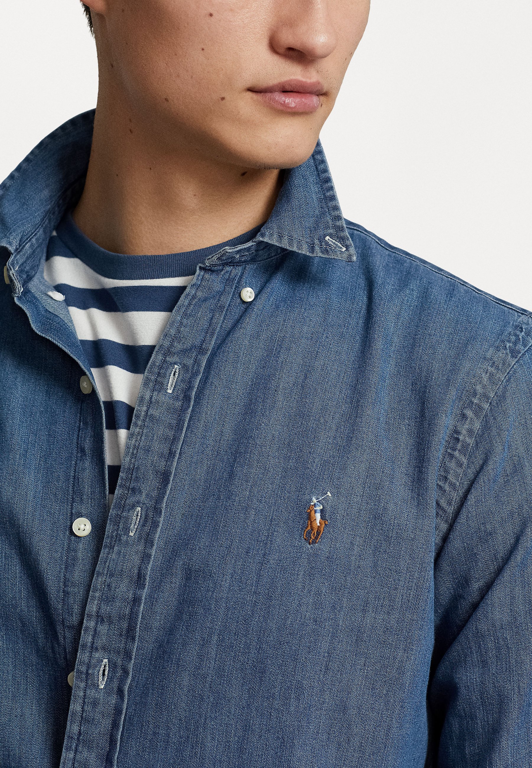 Polo Ralph Lauren SLIM FIT SÄRK - Särk - tumepesu