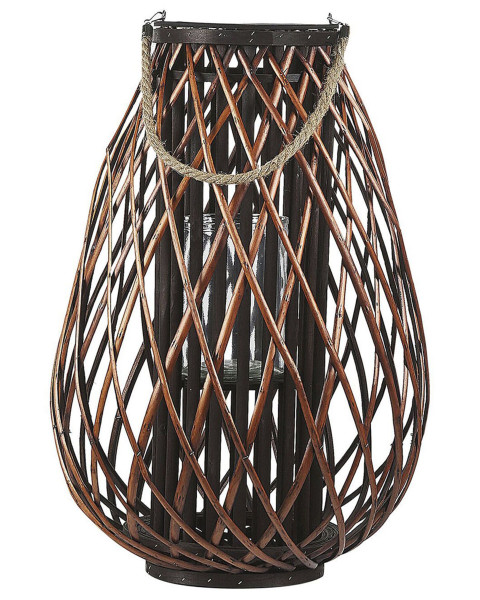 Lampion dekoracja 60 cm świecznik drewno