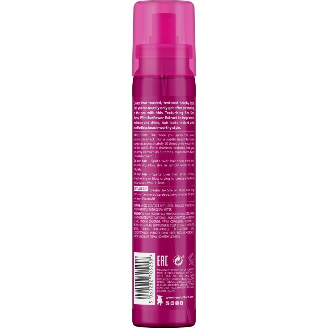 Lee Stafford stylingový sprej na vlasy Beach Babe s morskou soľou - 150 ml