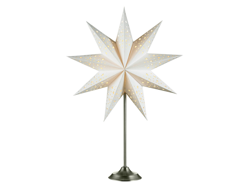 Lampa stołowa Solvalla papierowa biała