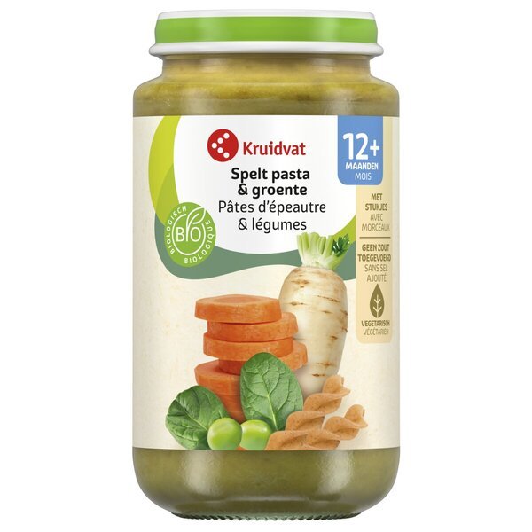 Kruidvat 12+M Organska pirina testeninska in zelenjavna moka<br>250g