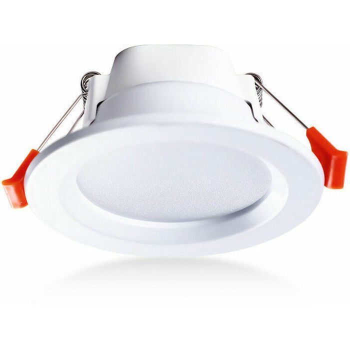 Lot de 4 spots encastrés étanches IP65 5W – Lumière blanche chaude – Installation facile pour salle de bain et cuisine