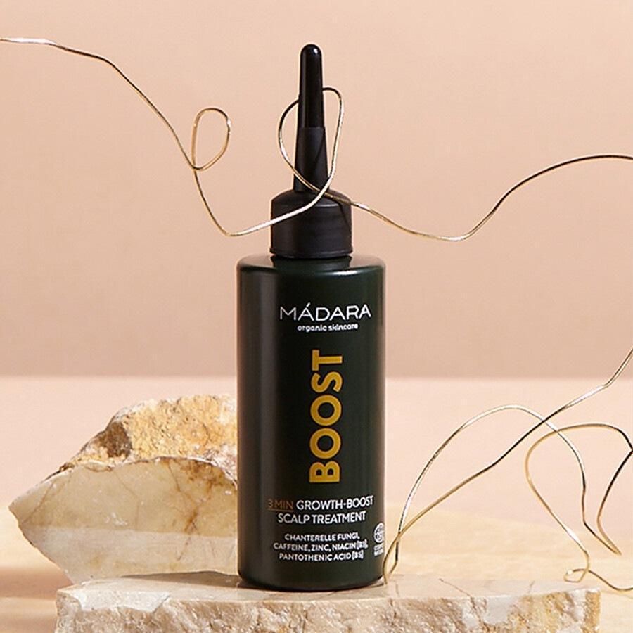 MÁDARA vlasová kúra Boost 3-minútová kúra na podporu rastu pokožky hlavy - 100 ml