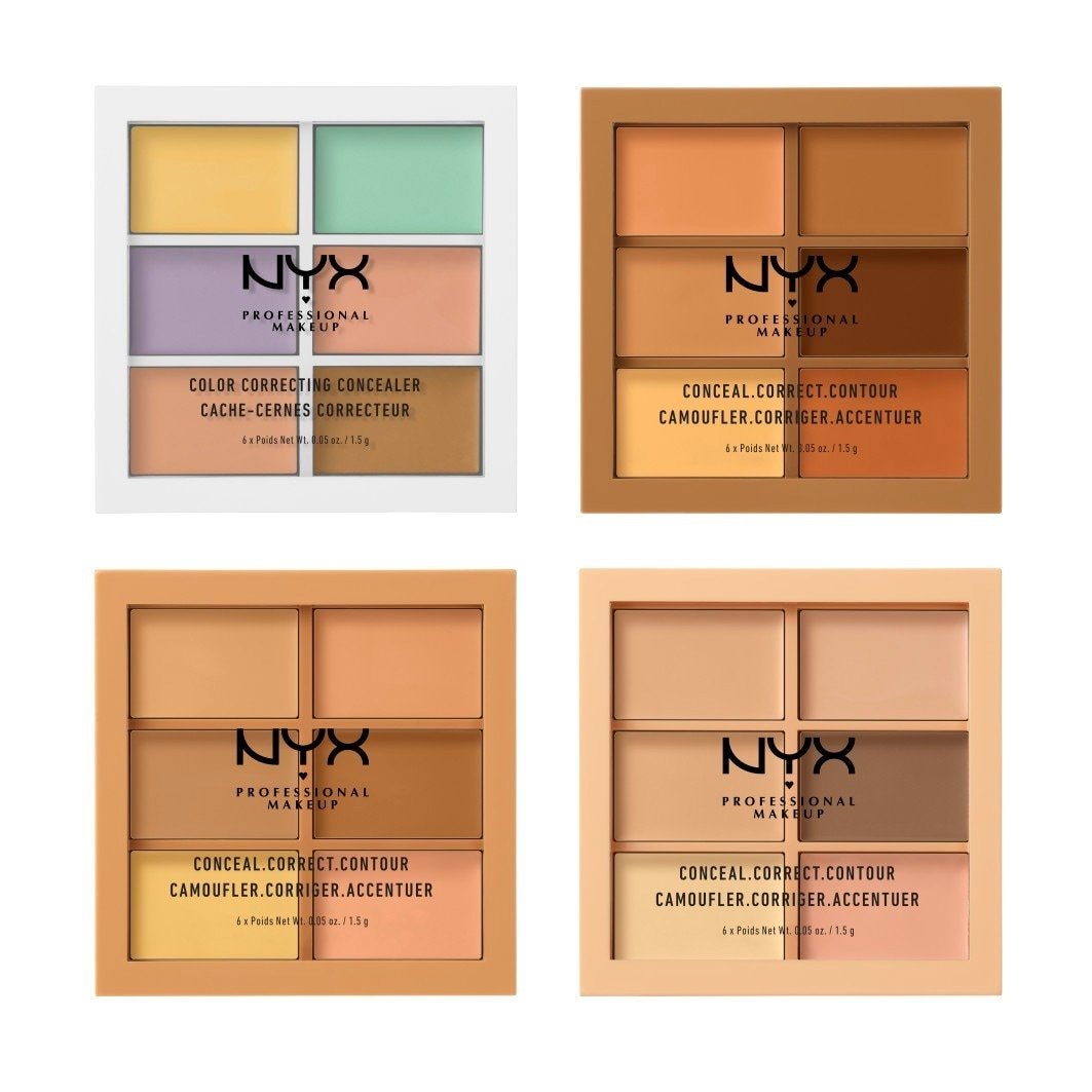 NYX Professional Makeup paleta korektorjev za pravilno konturiranje - 1,5 g