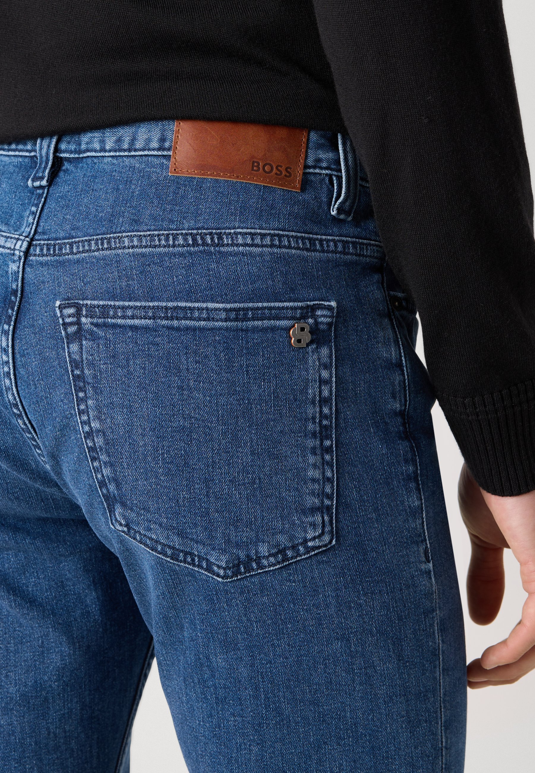 BOSS DELAWARE - Jean slim - bleu