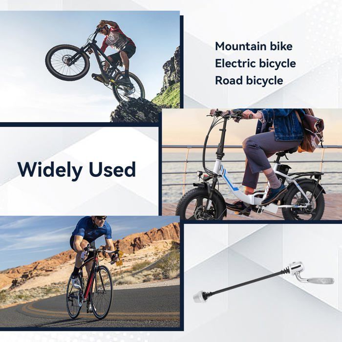 Set of 2 Quick Release Axles for Home Trainers, Bicycle Rear Wheel Axle, Replacement Parts and Accessories for QIEDOVIEY