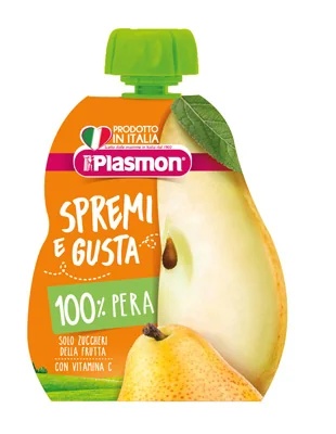 PLASMON Plasmon Squeeze and Enjoy pera 100g comida para bebê