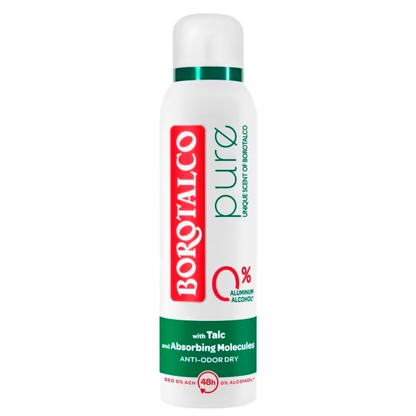 Borotalco Pure Original dezodorants aerosols 150ml