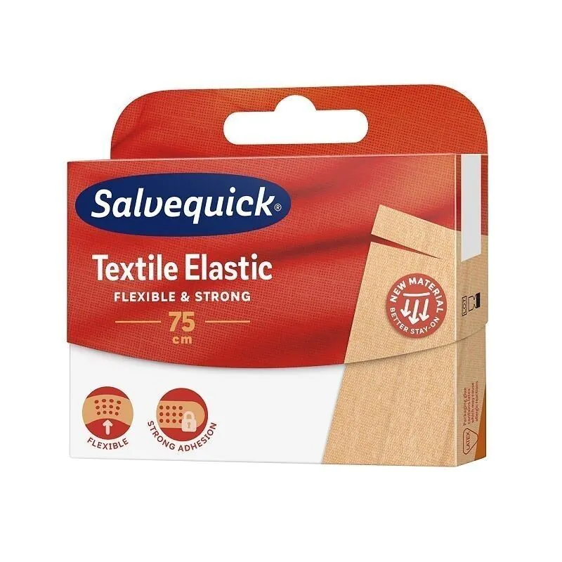 Salvequick Textile Elastic, Plaster do cięcia, 6x75cm