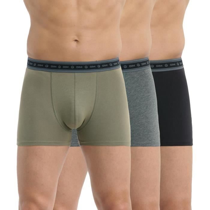 Boxershorts voor heren van biologisch katoen - DIM - Ecosmart - Set van 3 - Ultra-elastische tailleband