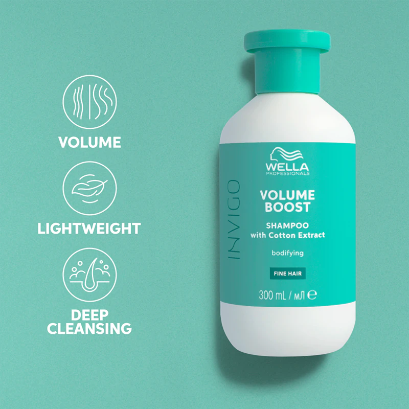 Shampoo Wella Professionals Invigo Volume Boost para cabelos finos