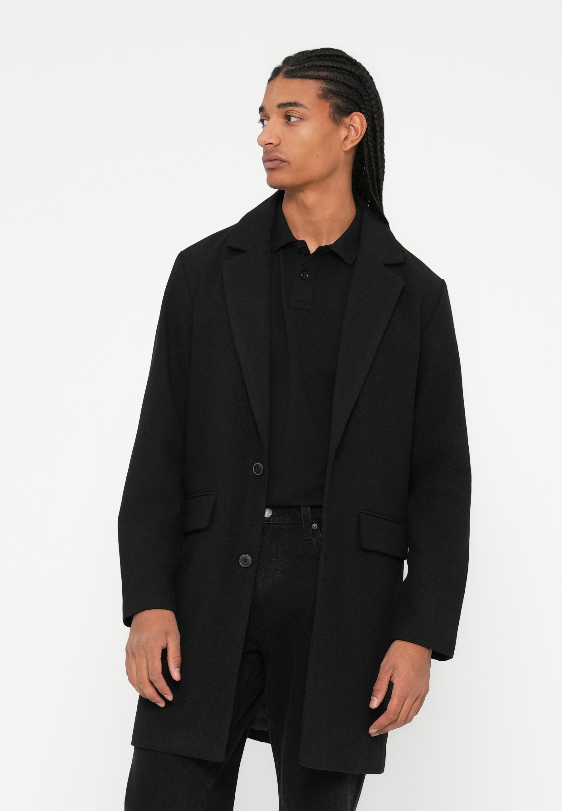 Jack & Jones JJEHARRIS COAT - Klasyczny płaszcz - czarny
