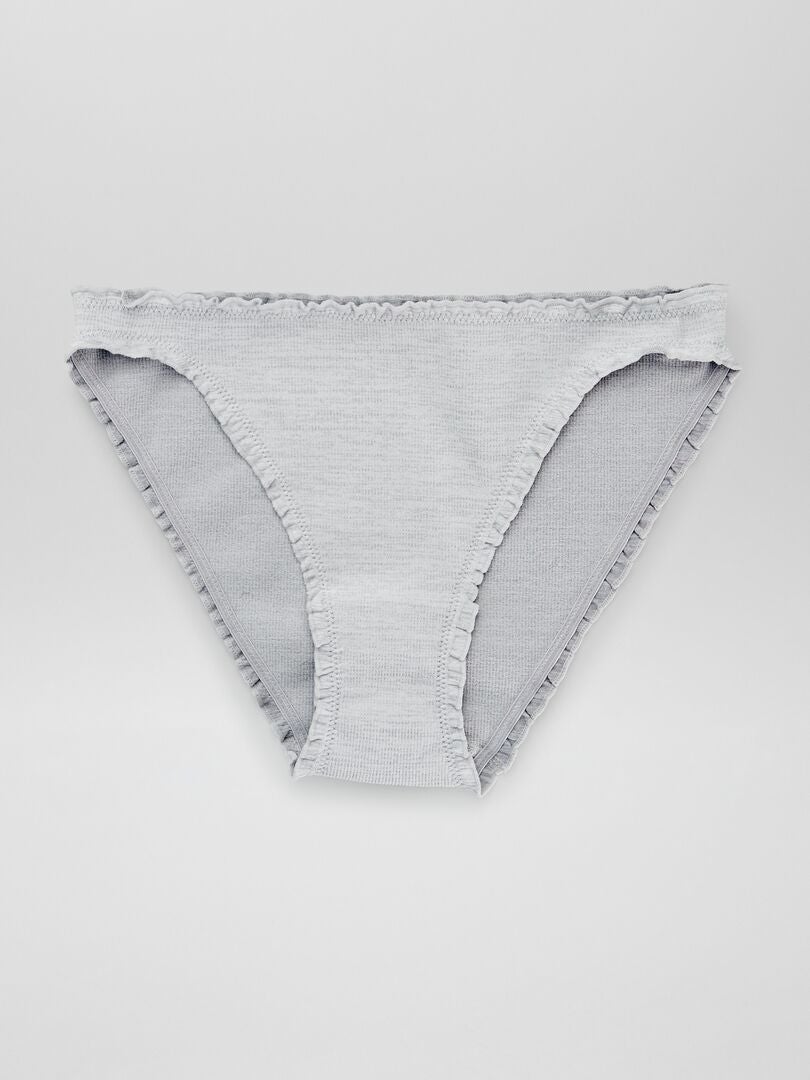 Conjunto de 2 calcinhas - cinza