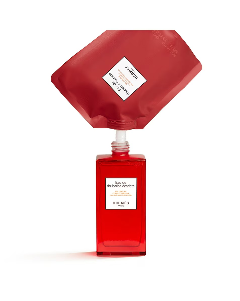 HERMÈS Le Bain Eau de rhubarbe écarlate, gel de duș