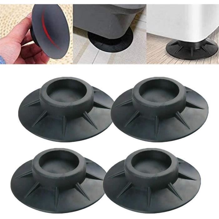 Estabilizadores antivibración para lavadoras, reducen golpes y ruido, 4 unidades, patas para lavadoras y secadoras.