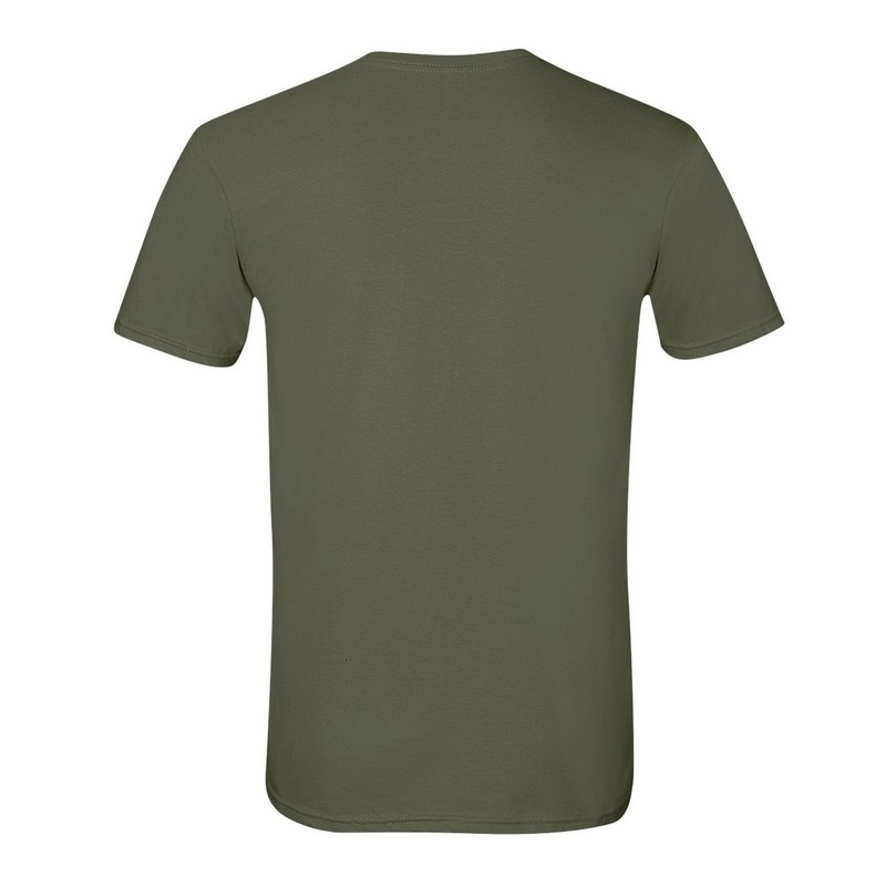  Basis blød kortærmet T-shirt 100% bomuld med tyk bomuld Gildan
