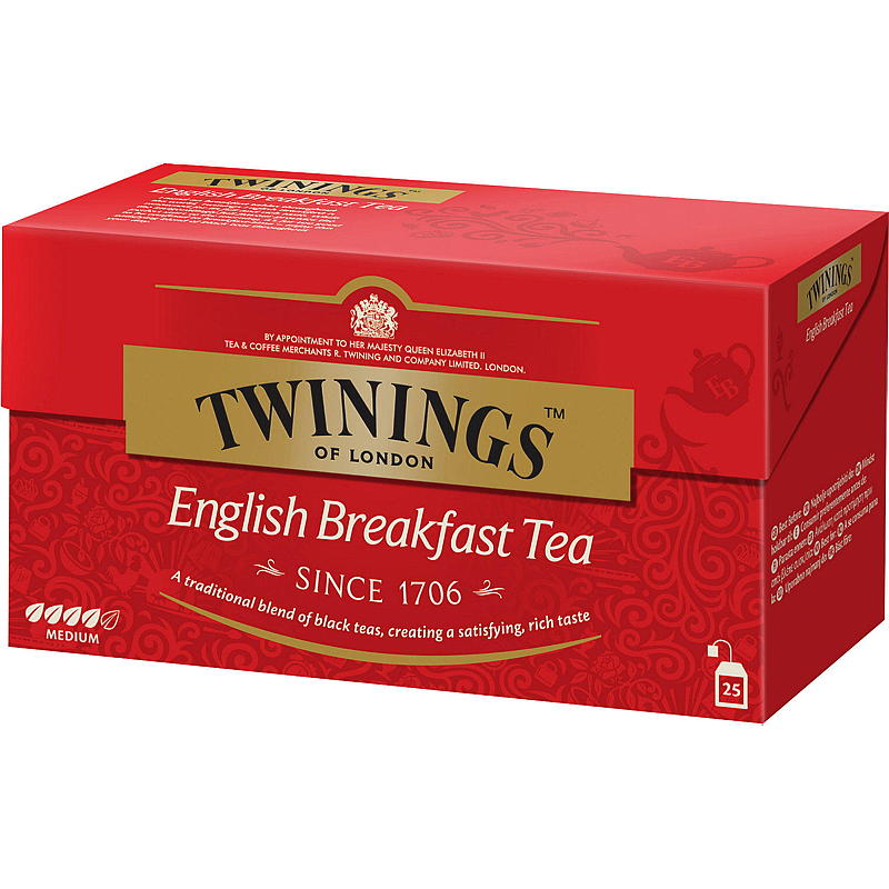 Twinings engelsk morgenmad 25 poser, Twinings
