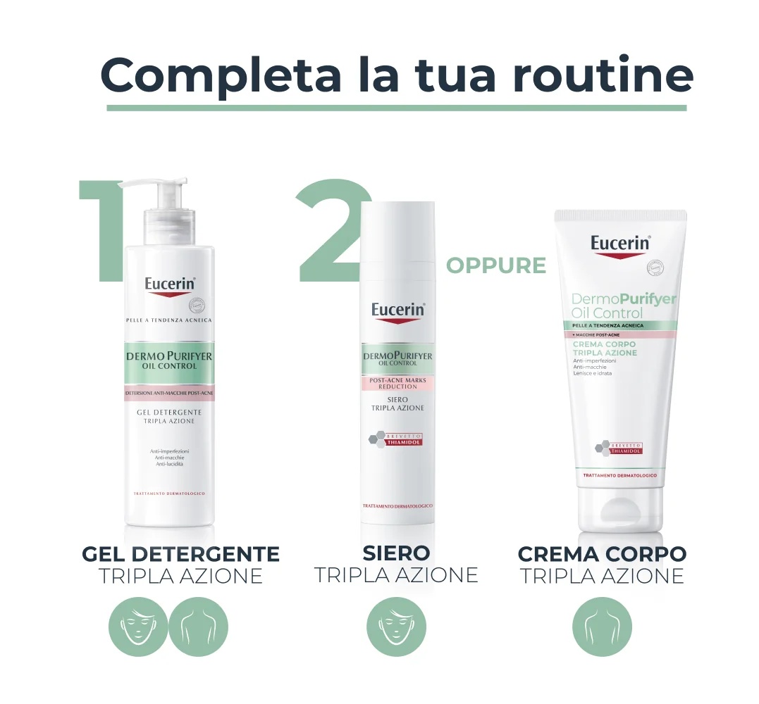 EUCERIN Eucerin Dermopurifyer puhastusgeel 400 ml vähendab ebapuhtusi