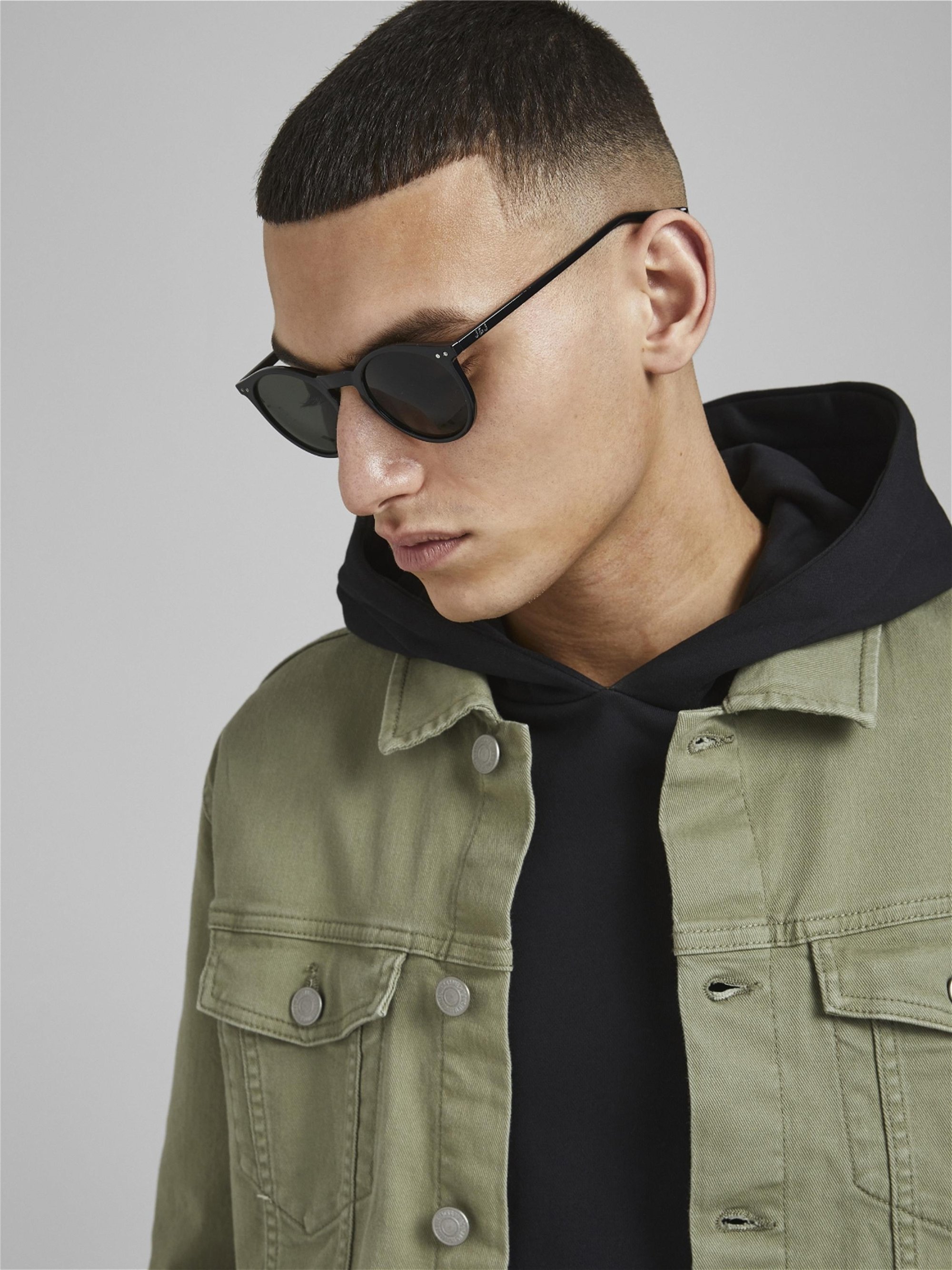 Lunettes de soleil unisexes Jack & Jones JACRYDER - noires
