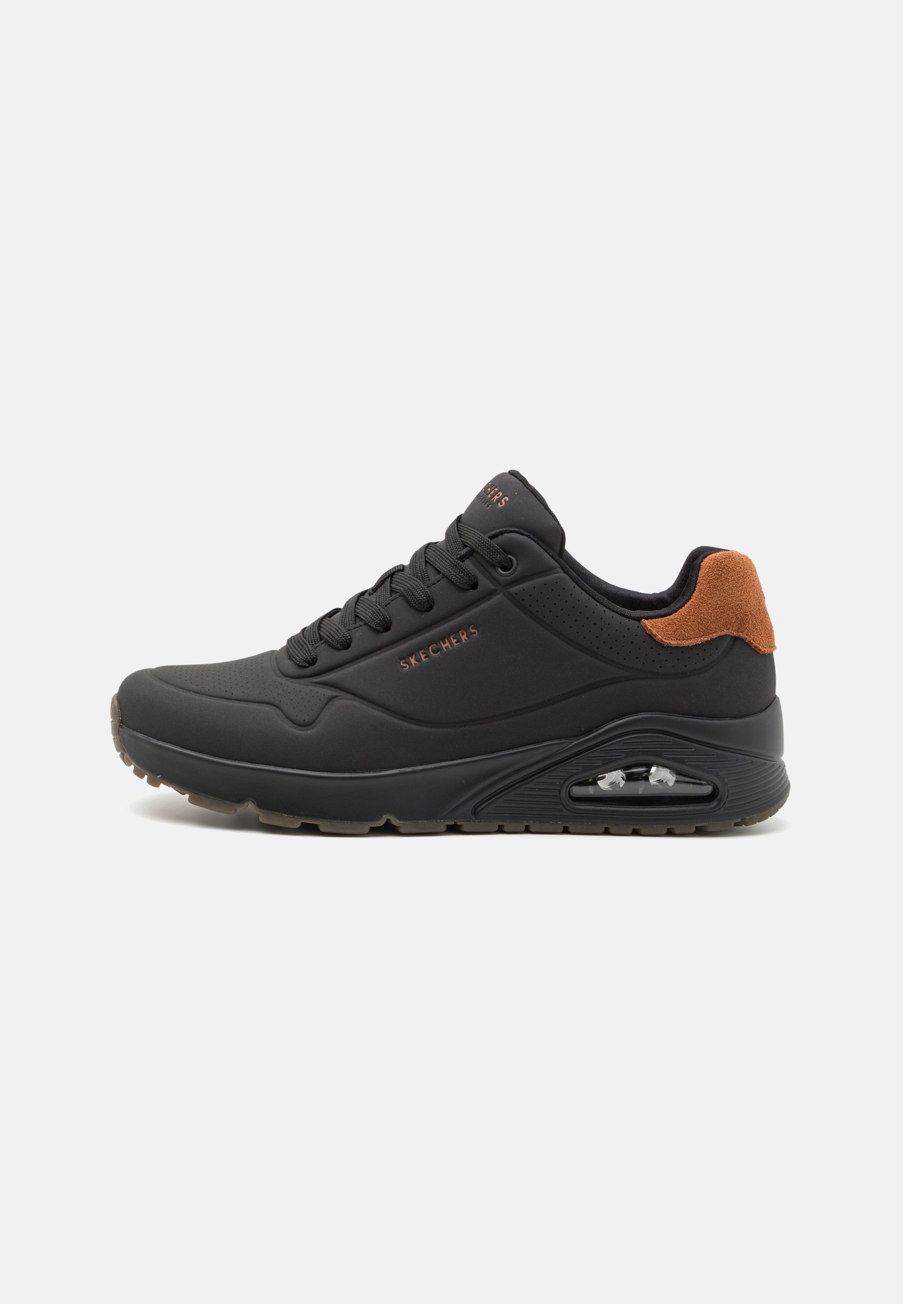 Skechers Sport UNO - Sneakers - zwart/kastanjebruin