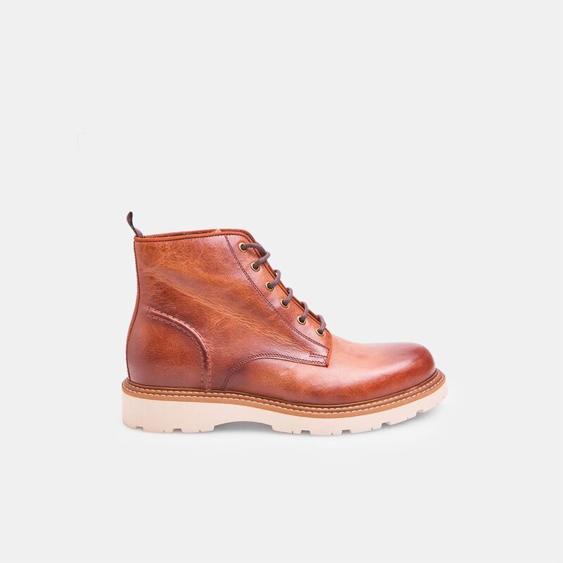 BATA Herr Läder Ankelstövel med Snörning