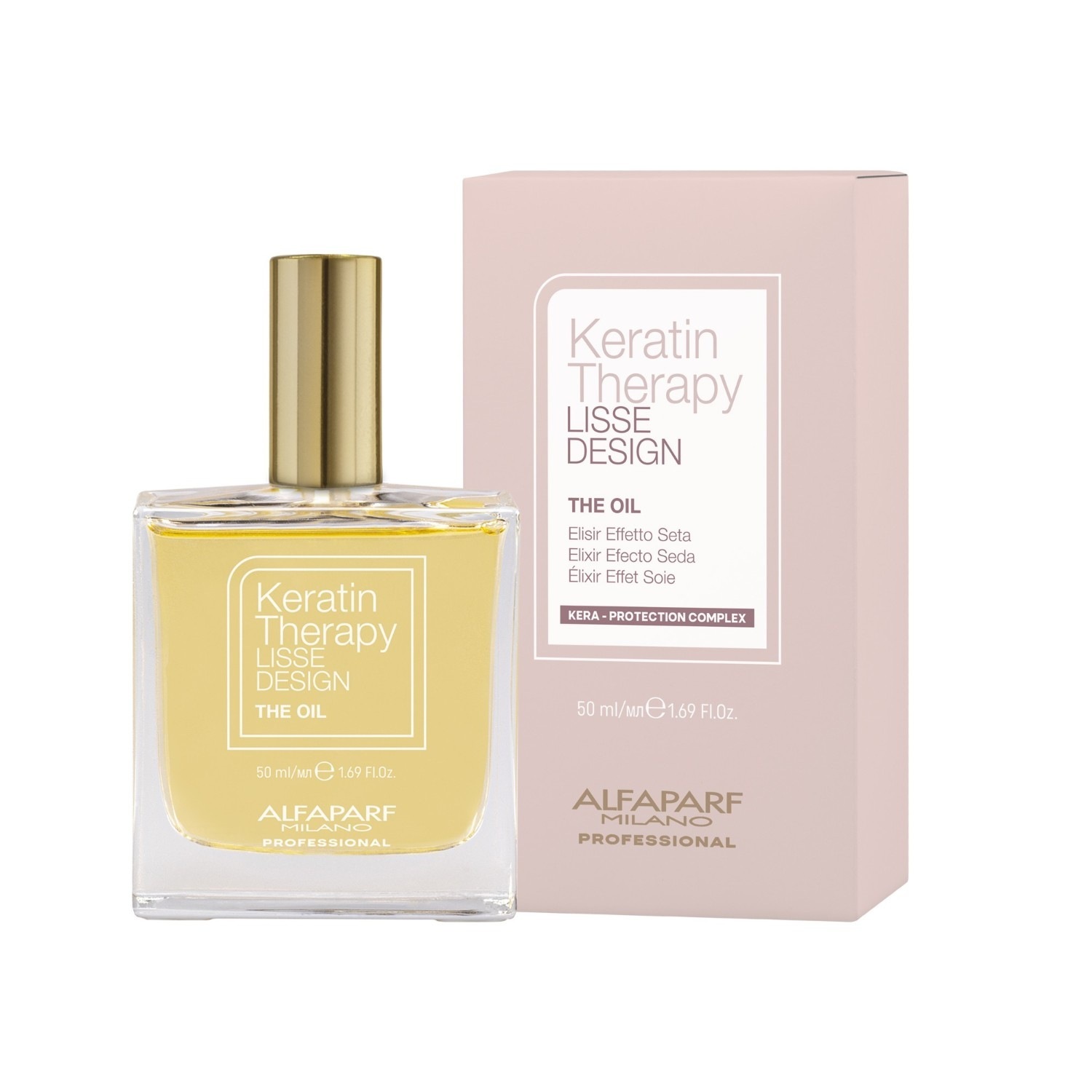 ALFAPARF MILANO olje za lase s keratinsko terapijo Lisse Design The Oil - 50 ml
