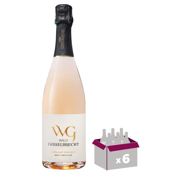 Gisselbrecht - Crémant d'Alsace Rosado x6
