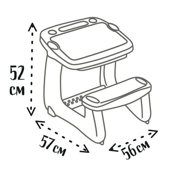 Smoby - Magic Desk - 12 Accessories Included - Ages 2+
