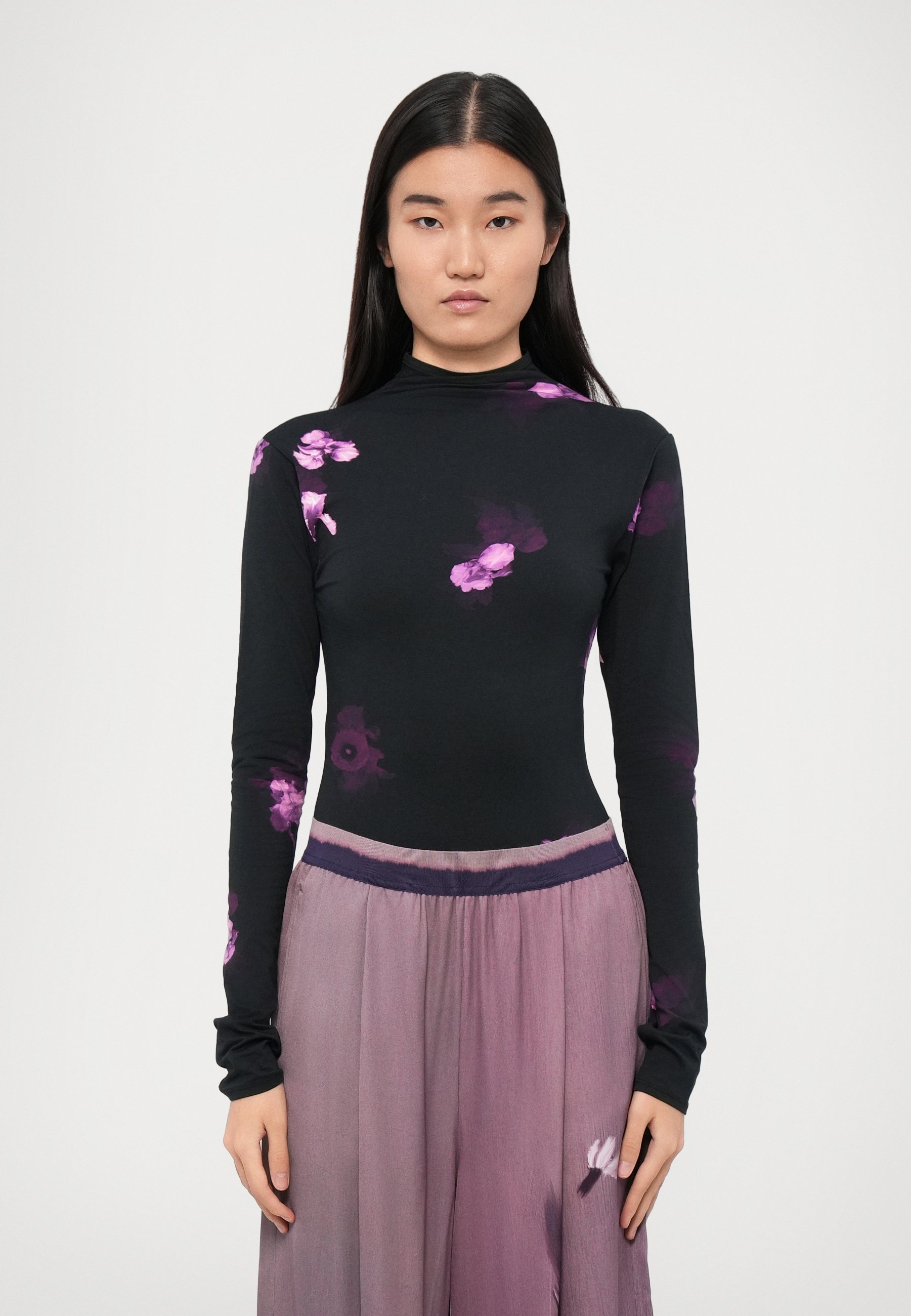 Rodebjer BLAKE BOUQUET - Body - violet foncé/noir