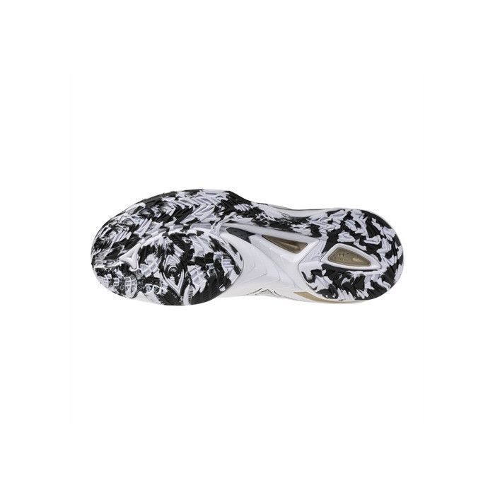 Shoes - MIZUNO - Wave Mirage 5 Kakizome - Handball - White/Black/Gold - Cushioning & Stability