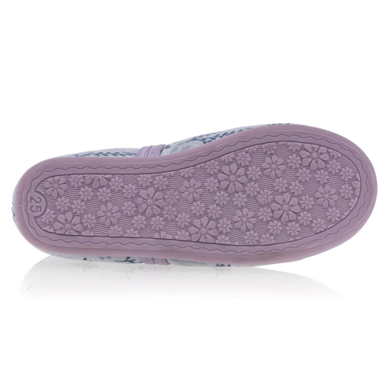 Pantuflas moradas para niña