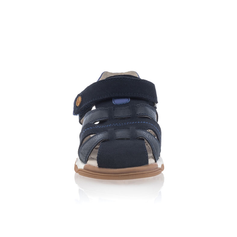 Blaue Jungen-Sandalen / Zehenfreie Schuhe