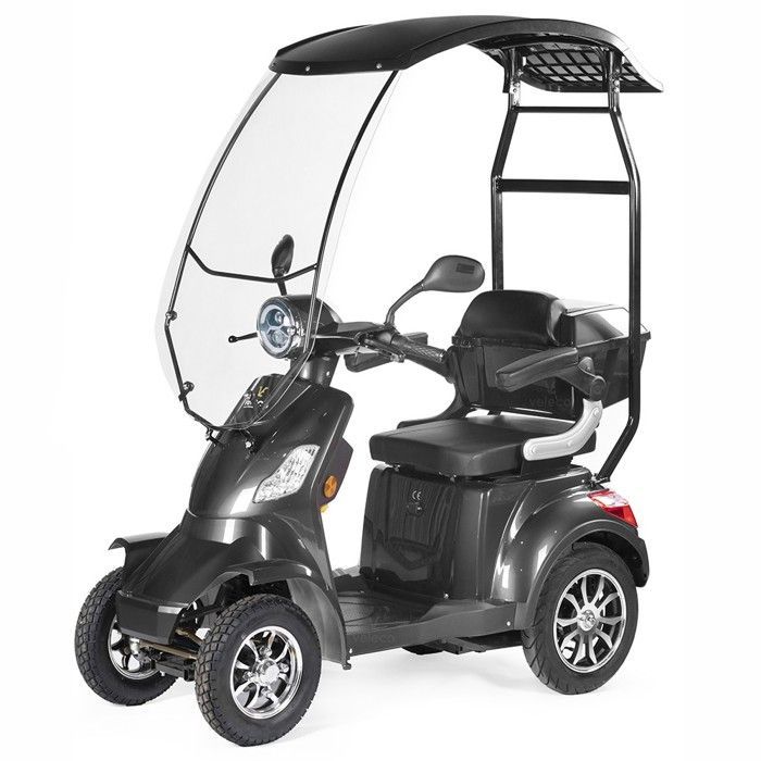 Monopattino elettrico per persone con mobilità ridotta con copertura protettiva VELECO FASTER 1000 watt nero al litio