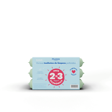 Mustela Toalhitas de Limpeza Perfumadas para Bebé      3 x 60 un 3 x 60 un