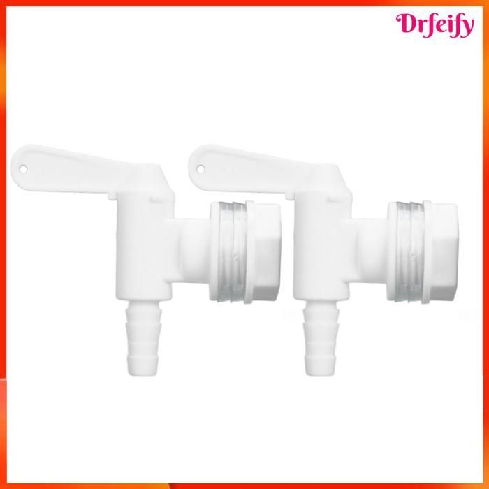 Set di 2 rubinetti per imbottigliamento Akozon con rubinetto staccabile per birra e birrificazione, con uscita a innesto rapido, per uso domestico e culinario.