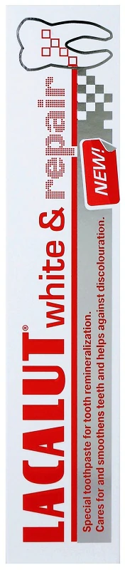 Zubná pasta Lacalut White & Repair na obnovu zubnej skloviny