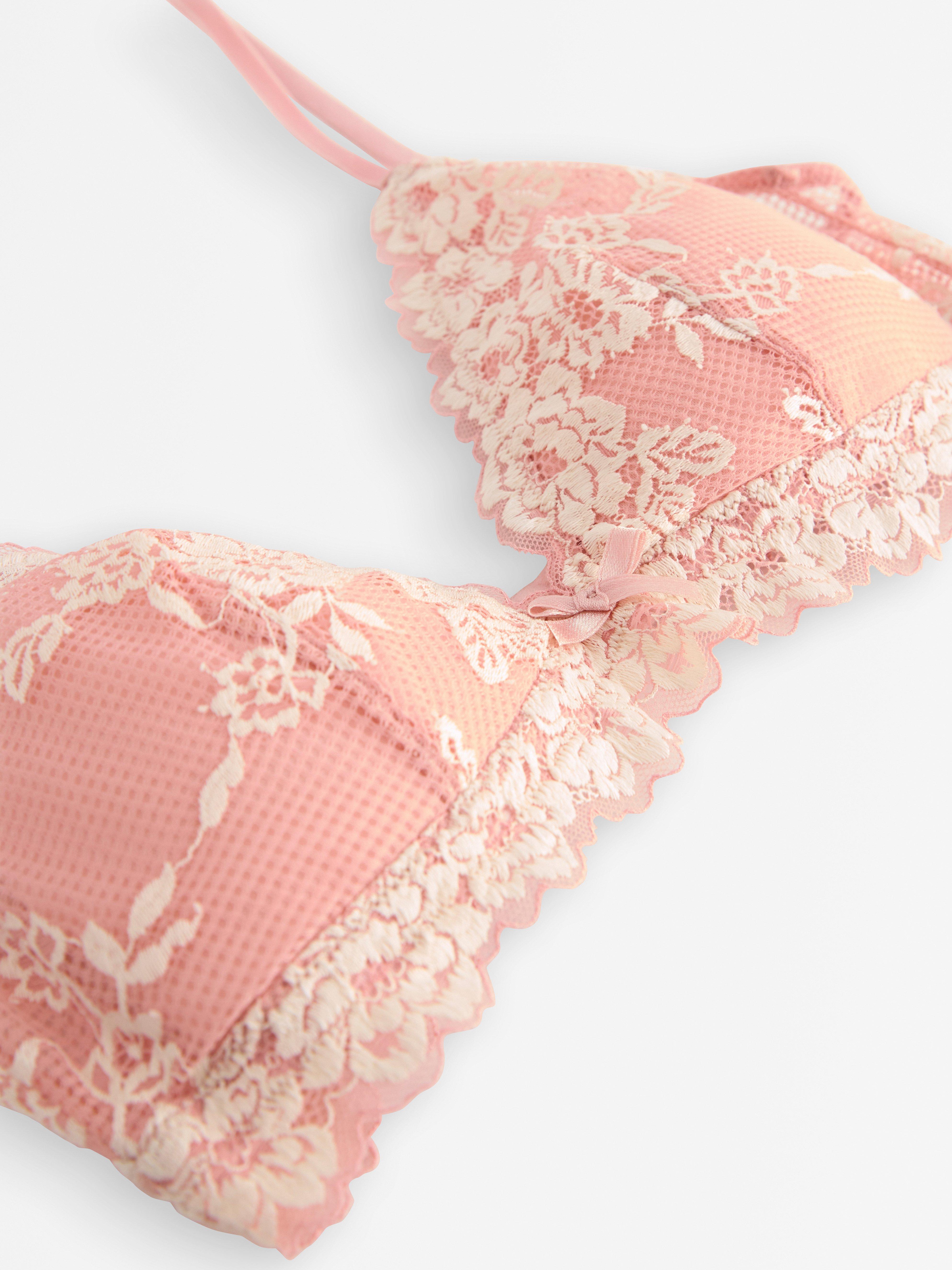 Soutien-gorge i spets Rose clair