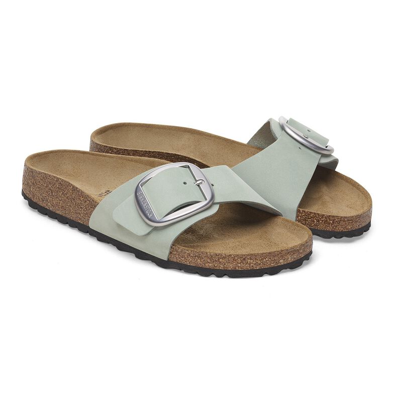 Madrid Big Buckle Pelle Nubuck - Pure Sage Pure Sage