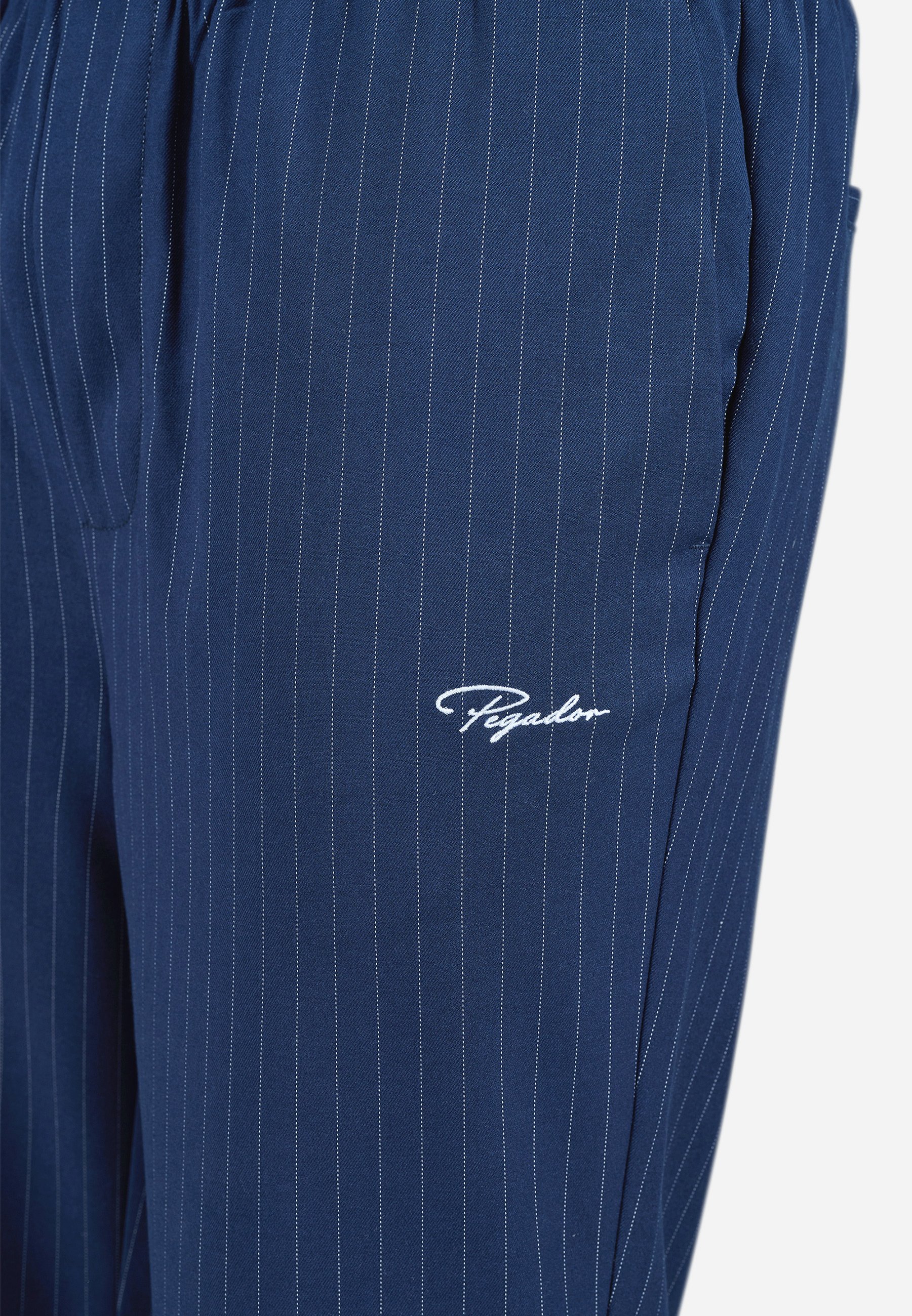 Pegador PIKAL REGULAR SMART PANTS - Broek - indigo marineblauw/wit