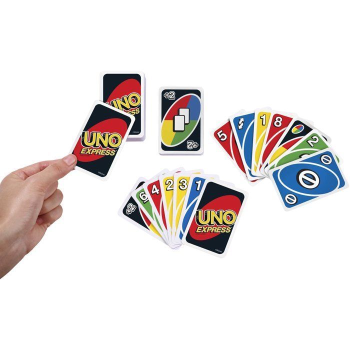 Uno Classique Clipstrip - Jeu de Cartes Famille - Avec cartes Joker personnalisables - Mattel Games - BGY49 - 7 ans et +
