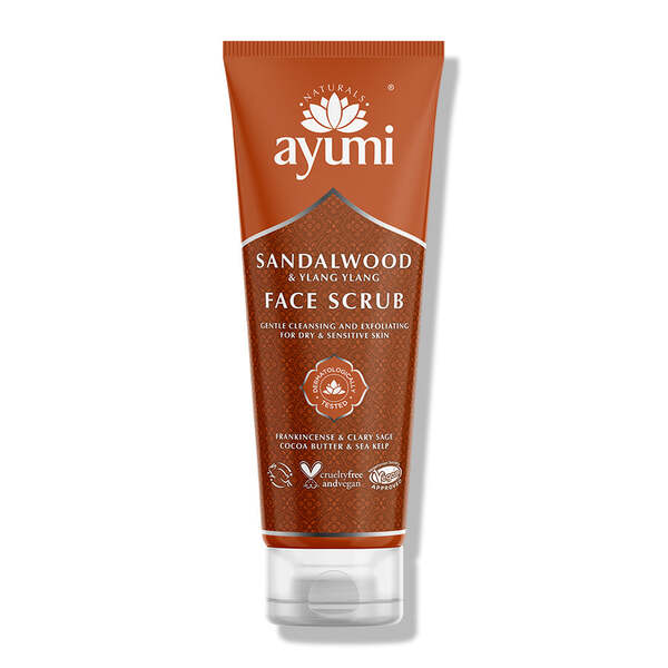Ayumi Naturals Scrub viso all'ylang ylang e sandalo 125 ml