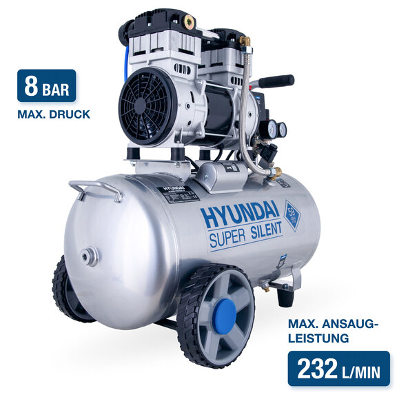 Silent Compressor SAC55753, 8 bar / 50 l