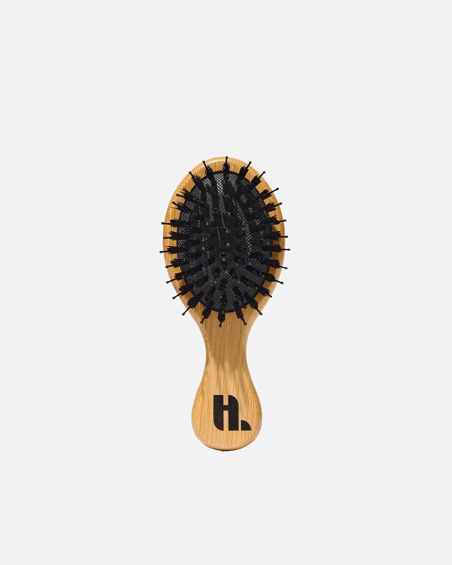 Hairlust mini koka birste ar bambusa sariem – 1 gab.