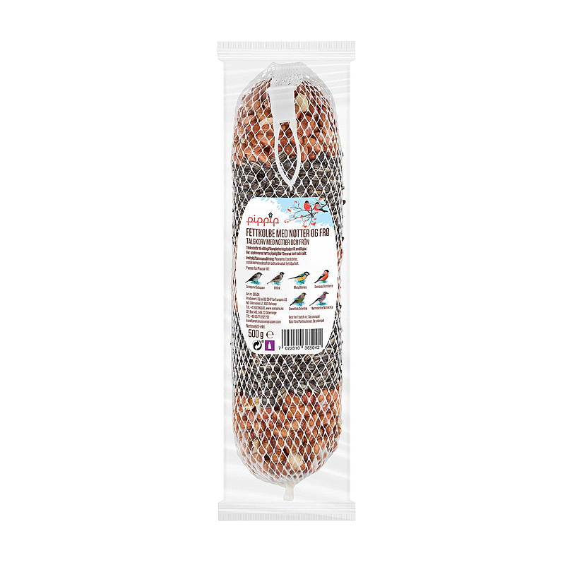 Barattolo di grasso Pip-pip da 500 g, con noci e semi