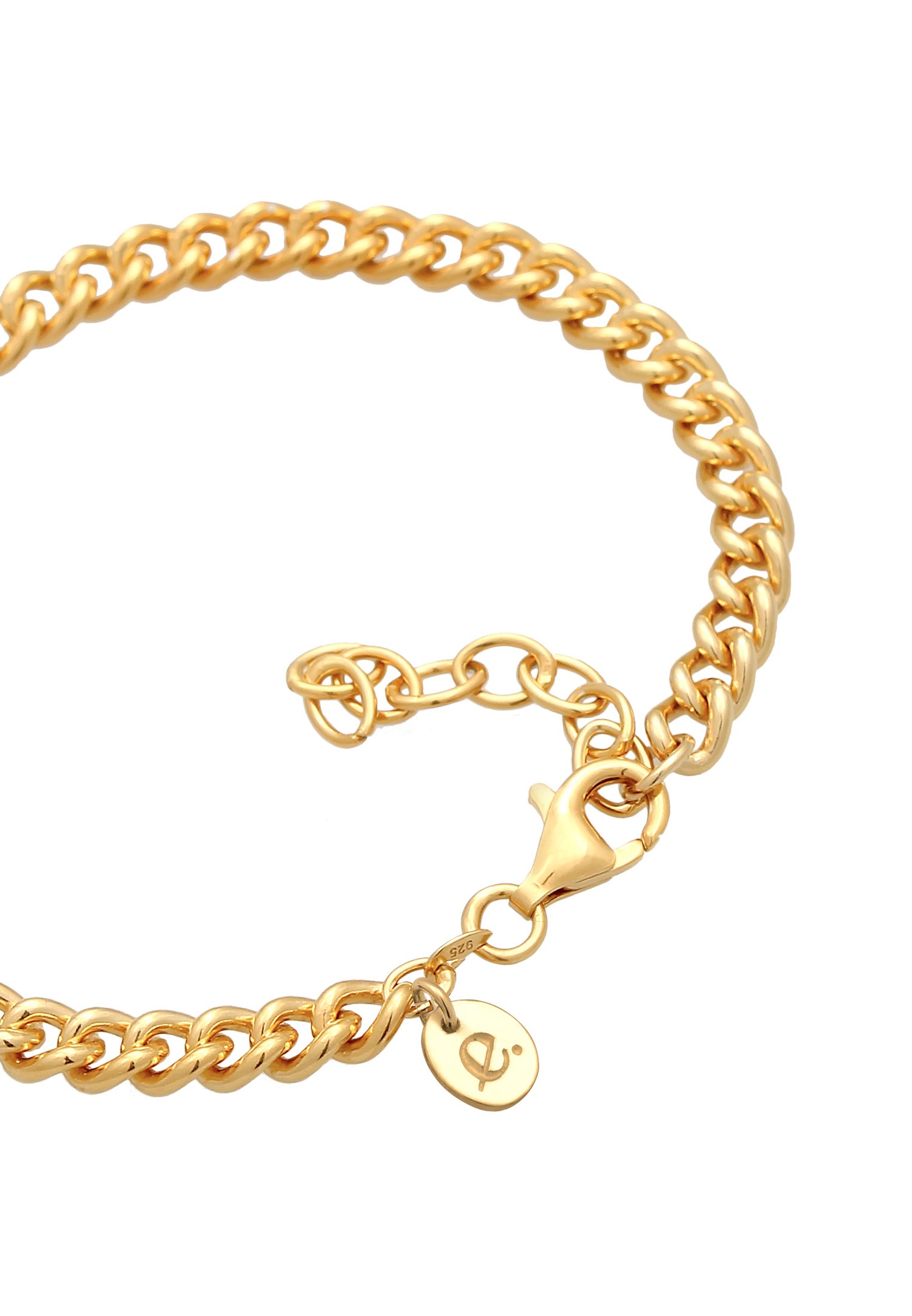 Elli PREMIUM Femmes de base massif en argent sterling 925 rhodié