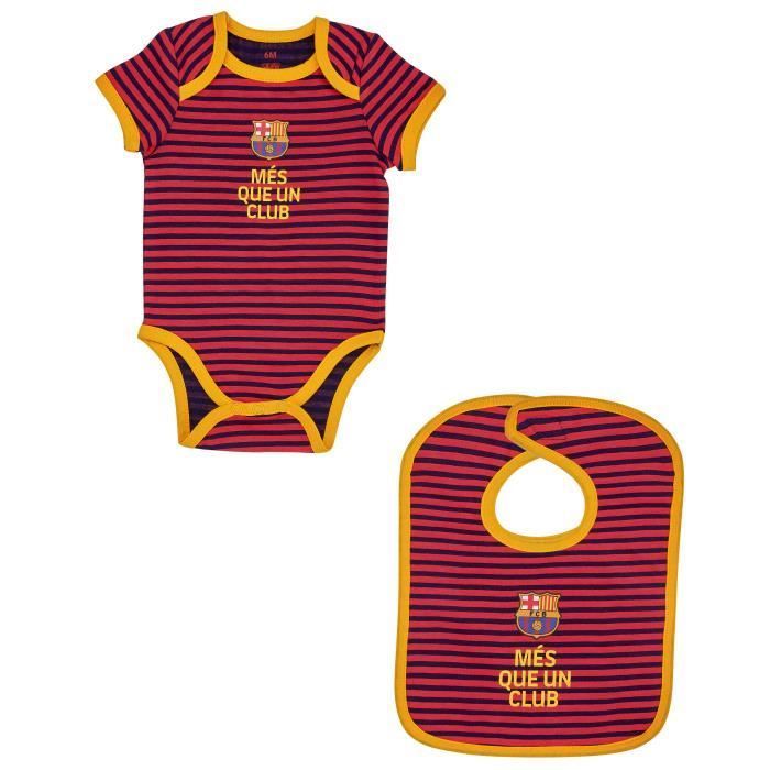 Body bavoir Barça - Collection officielle FC Barcelone - bébé garçon