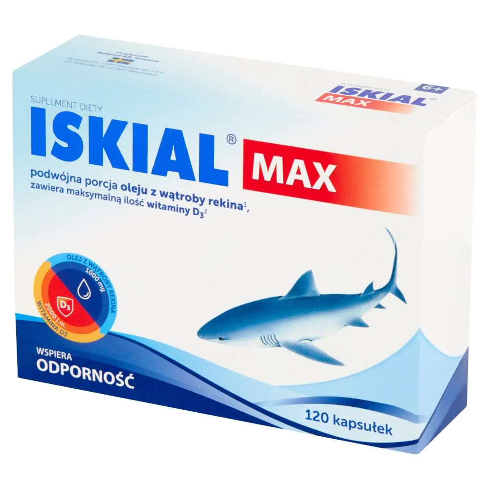 Iskial Max, Olej z wątroby rekina, Kapsułki