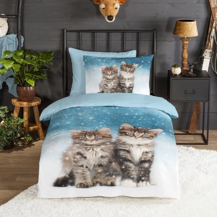 Good Morning Housse de couette pour enfants Family 140x200-220 cm 443579